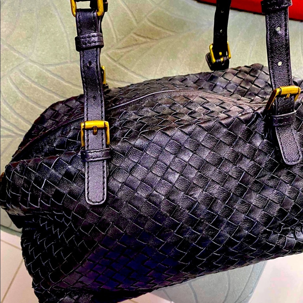 Original Bottega Veneta Black Shoulder Bag